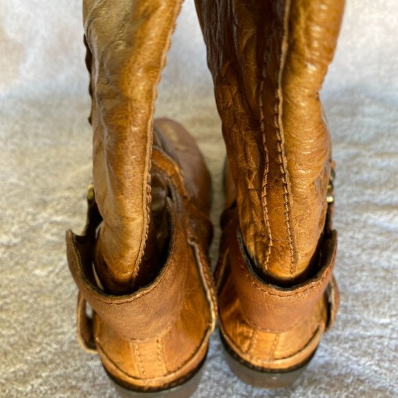Sam Edelman Presley Tan Leather Knee High Boots Size 8M Riding Style - Picture 6 of 10